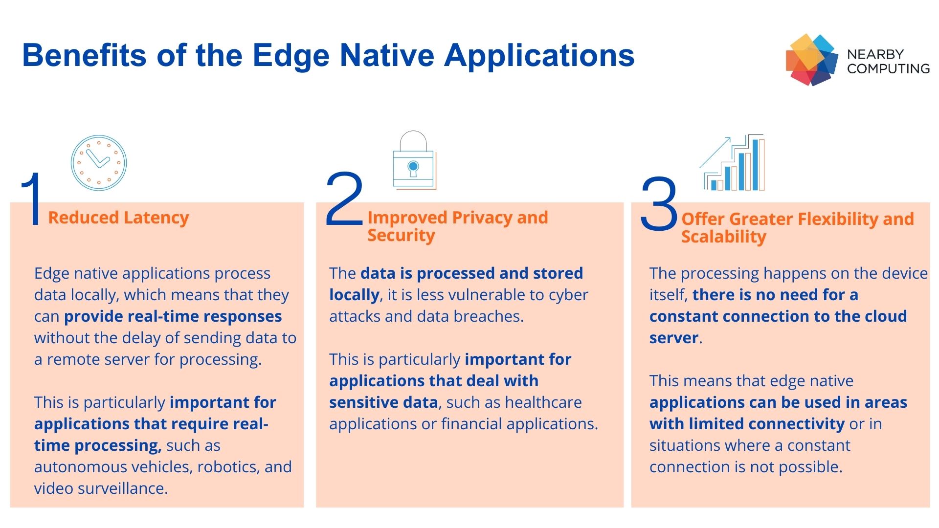 Benefits of Edge Native Applications