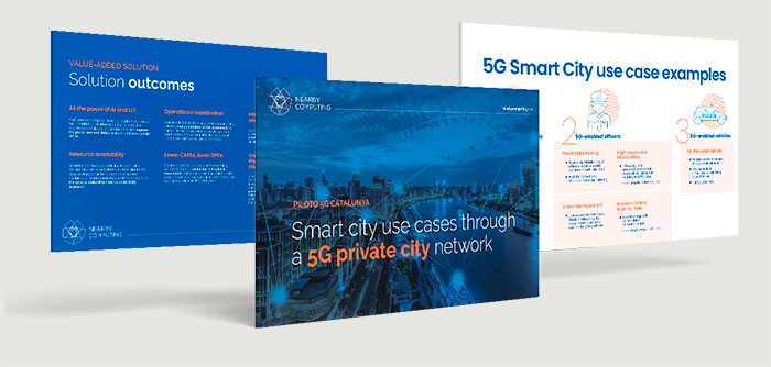 Smart city use cases through a 5G private city network